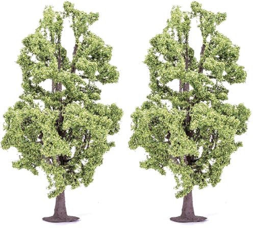 Image of Hornby R7223 Lime Tree for Model Railway OO Gauge, Model Train Accessories for Adding Scenery, Dioramas, Woodland, Buildings and More, Model Making Kits - 1:76 Scale Model Accessory (Pack of 2)