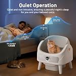 SUW Self Cleaning Cat Litter Box, Open-Top Automatic Litter Box for Multiple Cats, Large Capacity Robot, APP Control, Safety Protection, 2 Rolls Litter Liners Bag, 1 Odor Eliminator, Cat Gift - Image 7