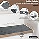 Homwiz Treppenstufen Matten, Selbstklebende Stufenmatten Innen 15 Stück, Treppenstufen Antirutsch Zuschneidbar Wiederverwendbar für Schützen Sie Haustiere, Senioren Kinder (Dunkelgrau, 55 cm x 19 cm)