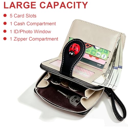 Modacarry Cute Print Zipper Wallet for Women Girls (LADYBUG) by Modacarry - Used condition - Image 2