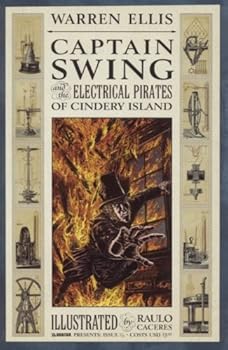 Captain Swing and the Electrical Pirates of Cindery Island No. 3 Wrap around cover - Book #3 of the Captain Swing