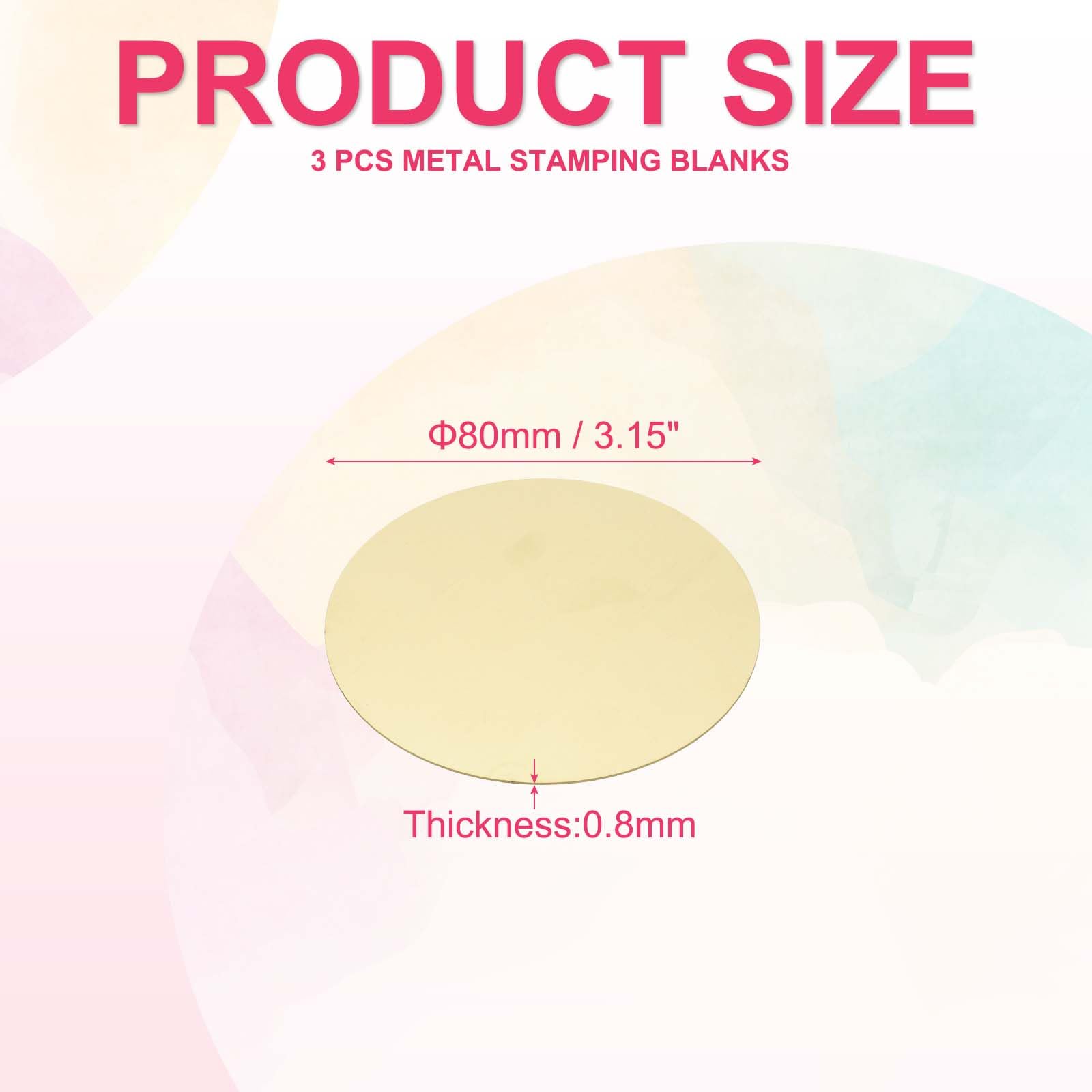 PATIKIL 3 Pcs Metal Stamping Blanks - Image 2