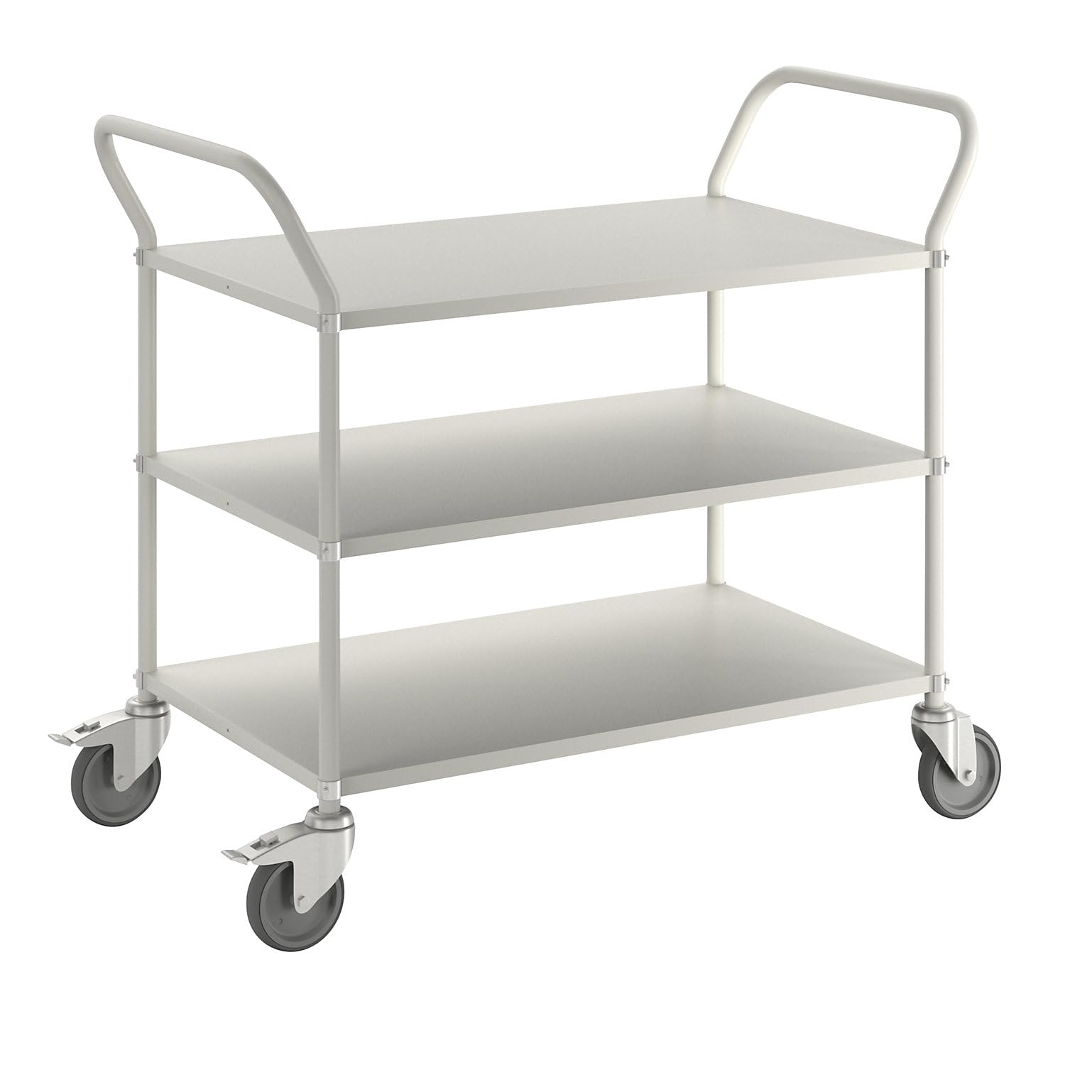 leichter Carrellino | vassoio carrello con 3 ripiani in metallo grande 125 mm girevole gest ell ruote