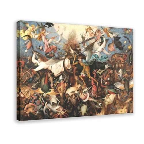 Poster Bruegel La Chute des Anges Rebelles : décoration murale suspendue