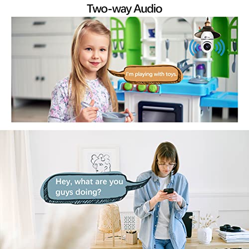 Xvim 2Pack 3Mp Light Bulb Security Camera, 2.4Ghz Wifi Wireless Home Surveillance Camera, 360 Degree View Lens Hd Night Vision, 2-Way Audio, Human Motion Detection & Alarm #TOP4