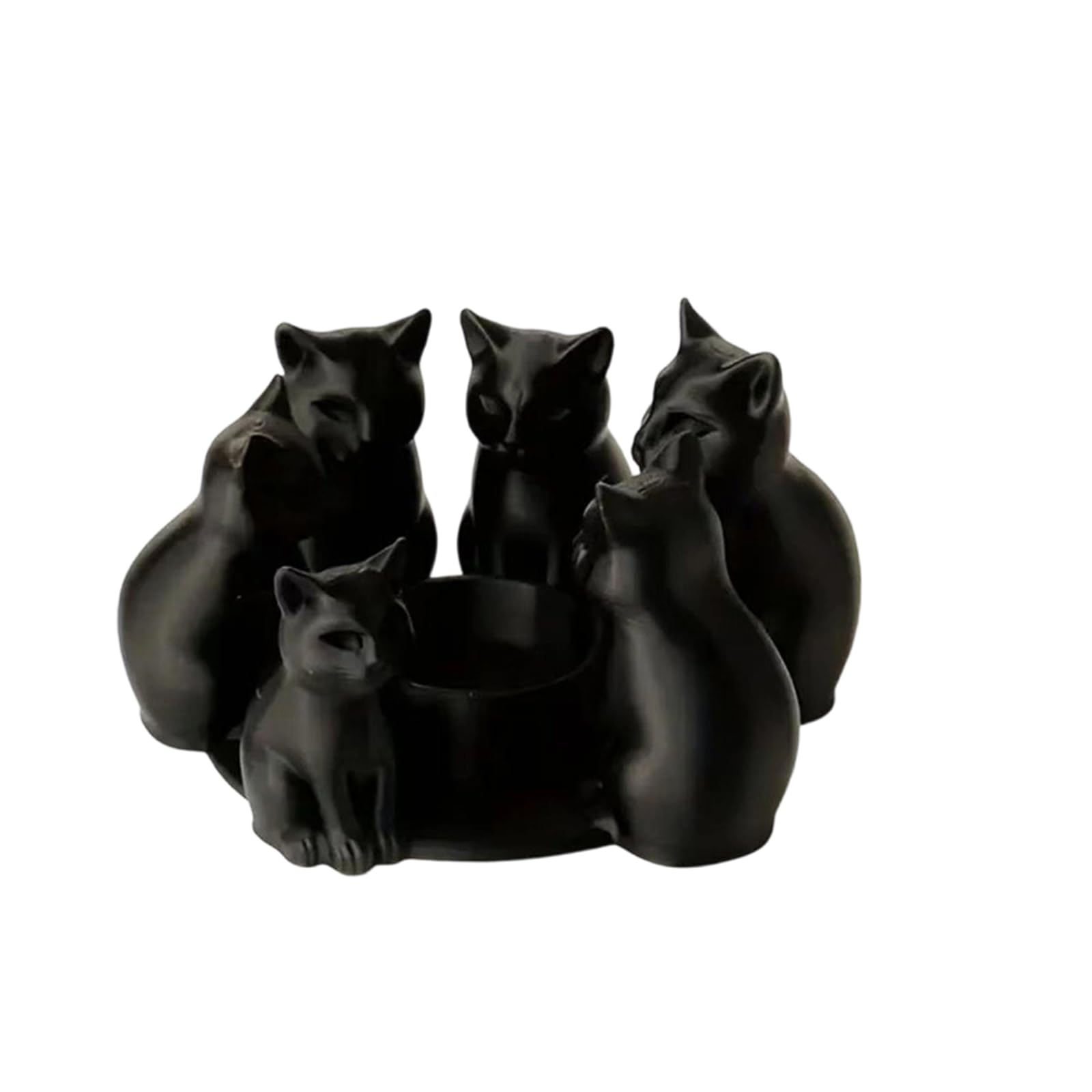 Lerpwige Kitten Holders,Lovely Cats Candlestick Cats Warming Its Paws Scented Holders Ornament Lover Kitten Tealight Holders