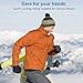 SUOYANA Winter Gloves Touch Screen Gloves Warm Waterproof Windproof Full Palm Non-Slip Lightweight for Women and Men Running,Walking,Cycling,Driving in Cold Weather (Gray,Medium)