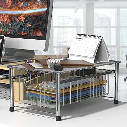 Simple Houseware Stackable Basket Drawer, Chrome #TOP2