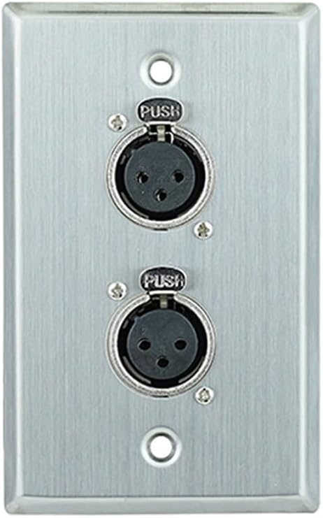 Skywalker Saga XLR-F2 Single-Gang Wall Plate w/ (2) Female XLR Connectors