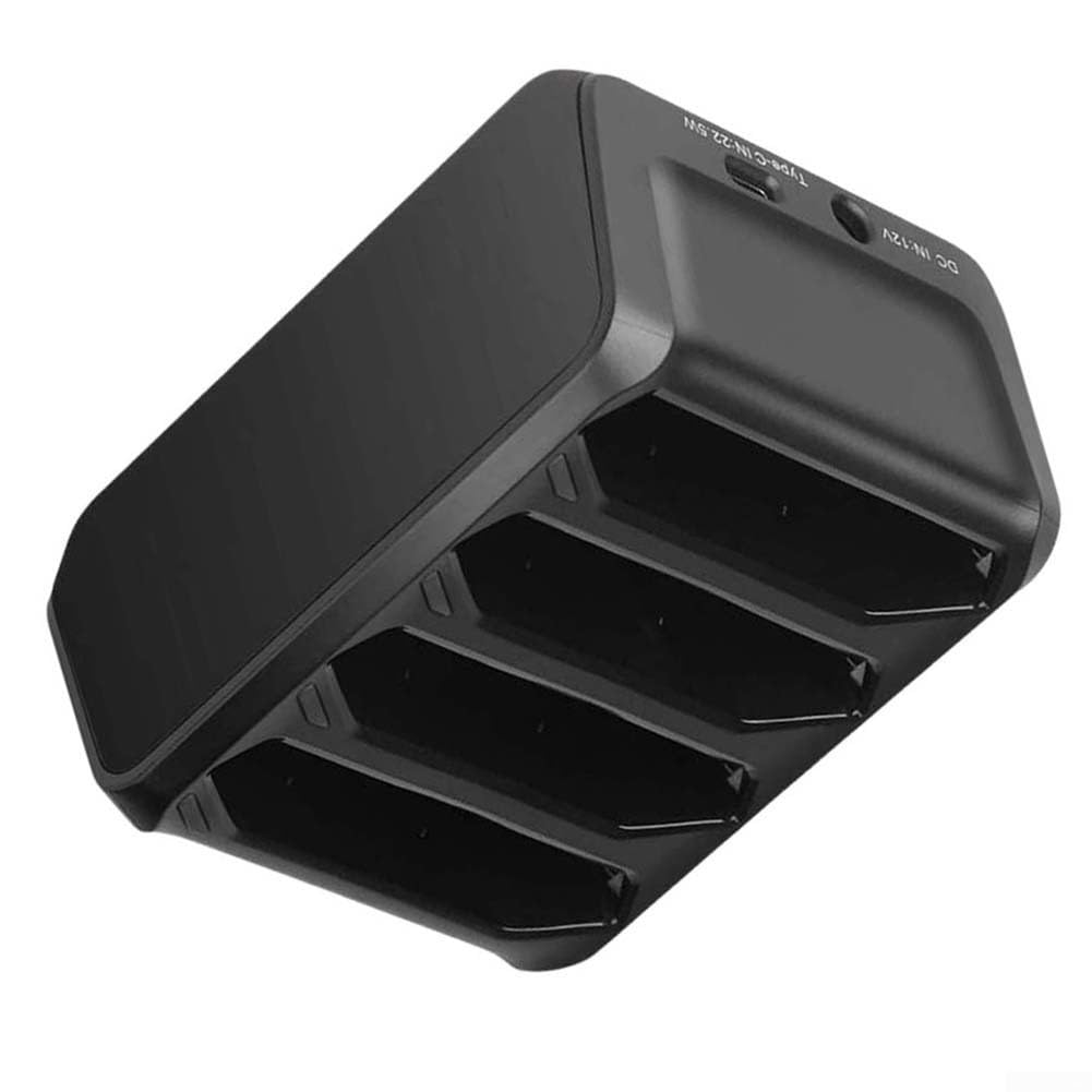 Stazione di ricarica rapida per scanner Zebra Tc70 Tc72 Tc75 Tc77 con quattro slot e indicatori LED compatibile con dispositivi Symbol Colore nero
