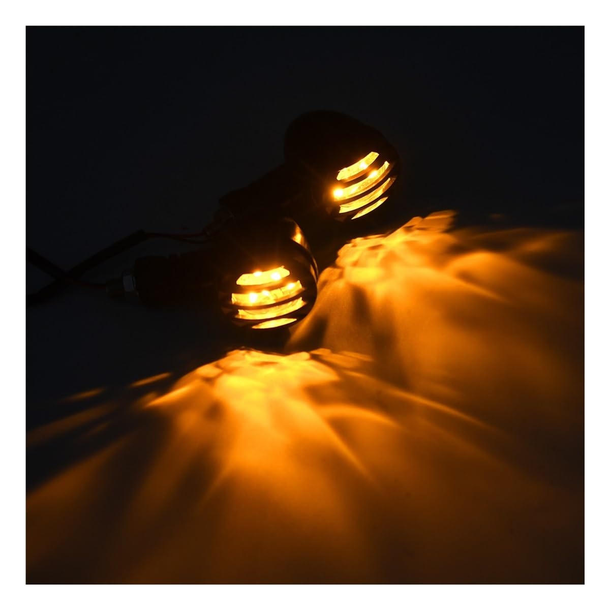 momt Clignotants Clignotants de moto vintage à LED 12 V, clignotants séquentiels pour, 2 pièces