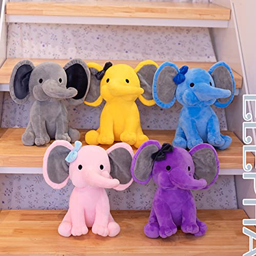 Stuffed Elephant Animal Plush Toys Soft Elephant Plush Gift For Baby, Boy, Girls - Great For Nursery, Room Decor, 9.8 Inches #TOP5