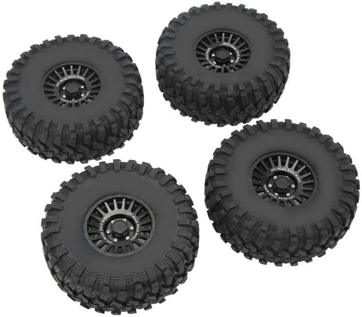 Crawler Wheel Tyre RC Tire Excellent Grip Non Slip Smooth Flexible Ride 2.2in Strong Road Support for Rough Ride
