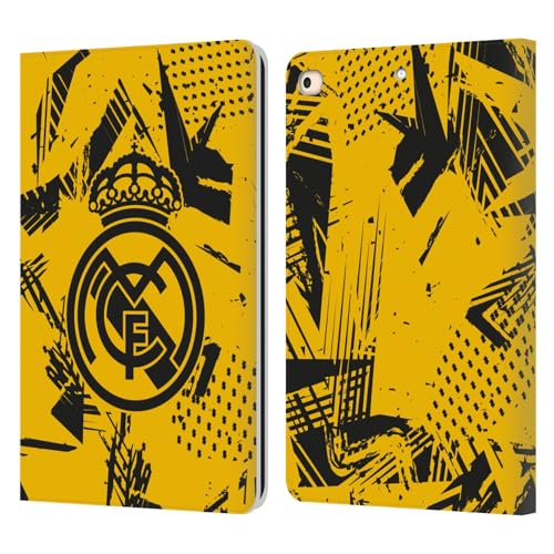 Étui Real Madrid CF Jaune Urbain en cuir avec rabat portefeuille pour iPad 9.7