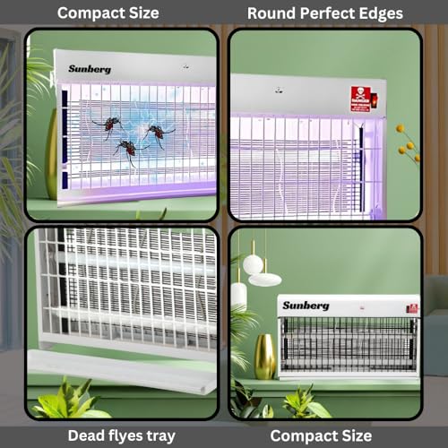 Image of 30W Slim Electric Bug Zapper with UV Tube, High-Voltage Indoor Insect Killer, Eco-Friendly & Chemical-Free Pest Repellent for Home, Kitchen, Office, and Restaurant