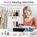 BUXFMHT Mini Sewing Machine for Beginners and Kids, Portable Electric Sewing Machine, 38 Stitches, Adjustable Speed with Foot Pedal & Sewing Kit (Upgrade Version)