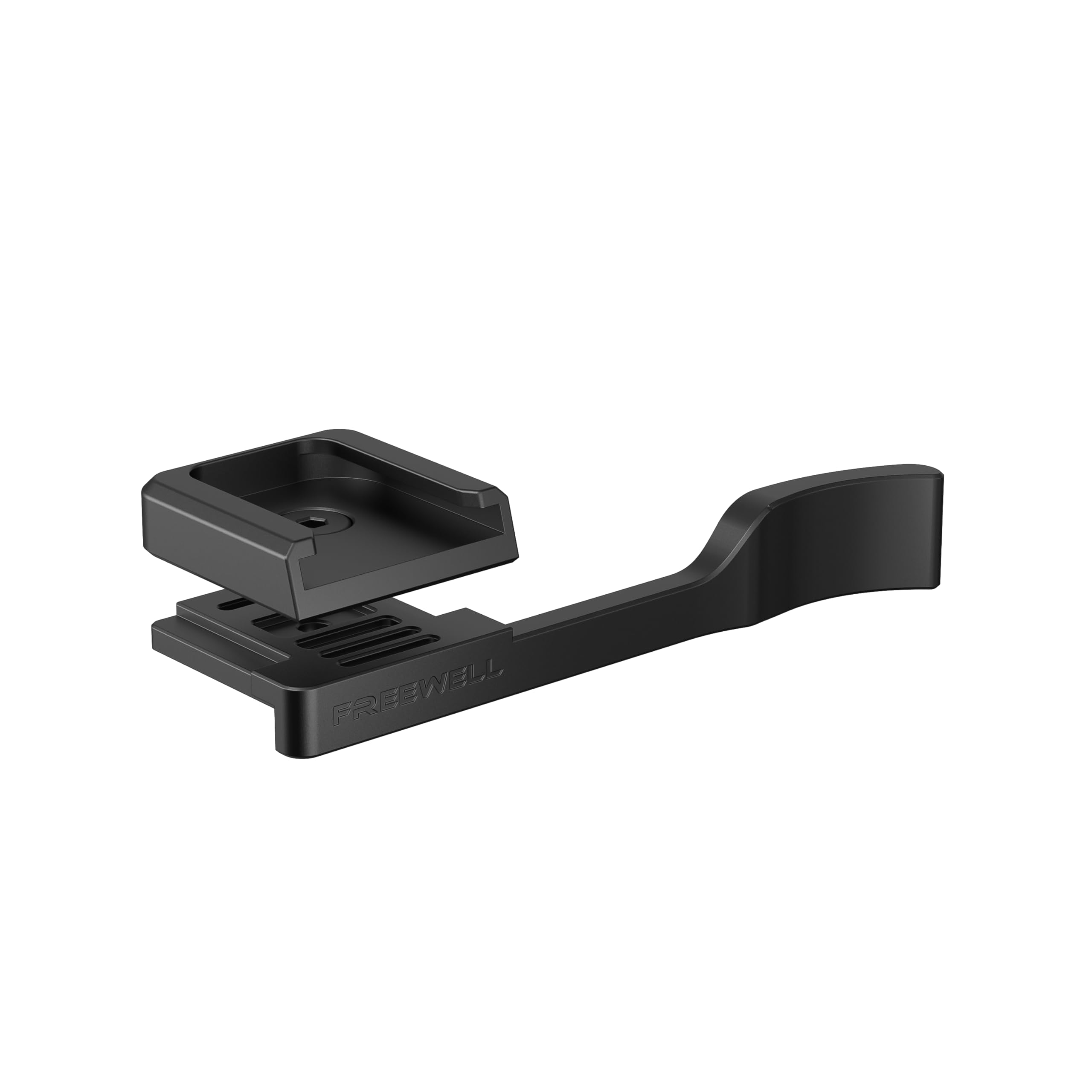 Freewell Empuñadura de Pulgar para Ricoh GRIV con Soporte de Zapata fría (Negro)