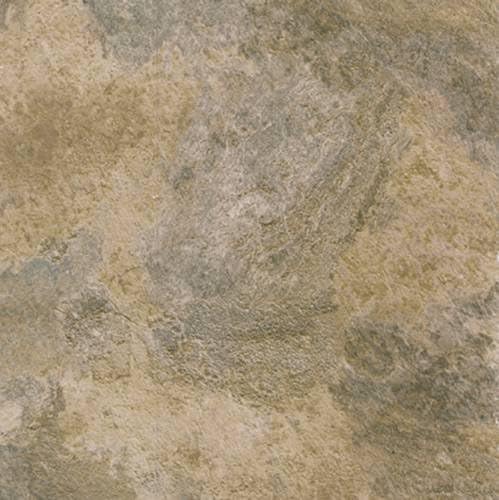 Winton Tile 842176 Floor Tile, No Wax, Self Stick, 12" x 12", Natural/Black/Tan Stone
