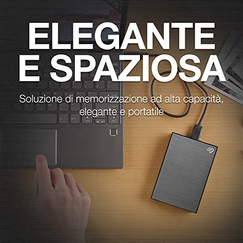 One Touch 1TB, Hard disk esterno portatile, USB 3.0, 6 Mesi e Mylio Photos & Dropbox, Data Rescue Service (STKY1000404) - Hdd - Immagine 2