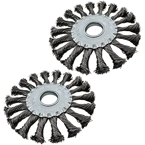 (PACK OF 2) Twist Knot Wire Wheel For 115mm / 125mm Angle grinder 115mm x 22.2mm Wire Brush Wheel Cover