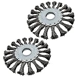 (PACK OF 2) Twist Knot Wire Wheel For 115mm / 125mm Angle grinder 115mm x 22.2mm Wire Brush Wheel