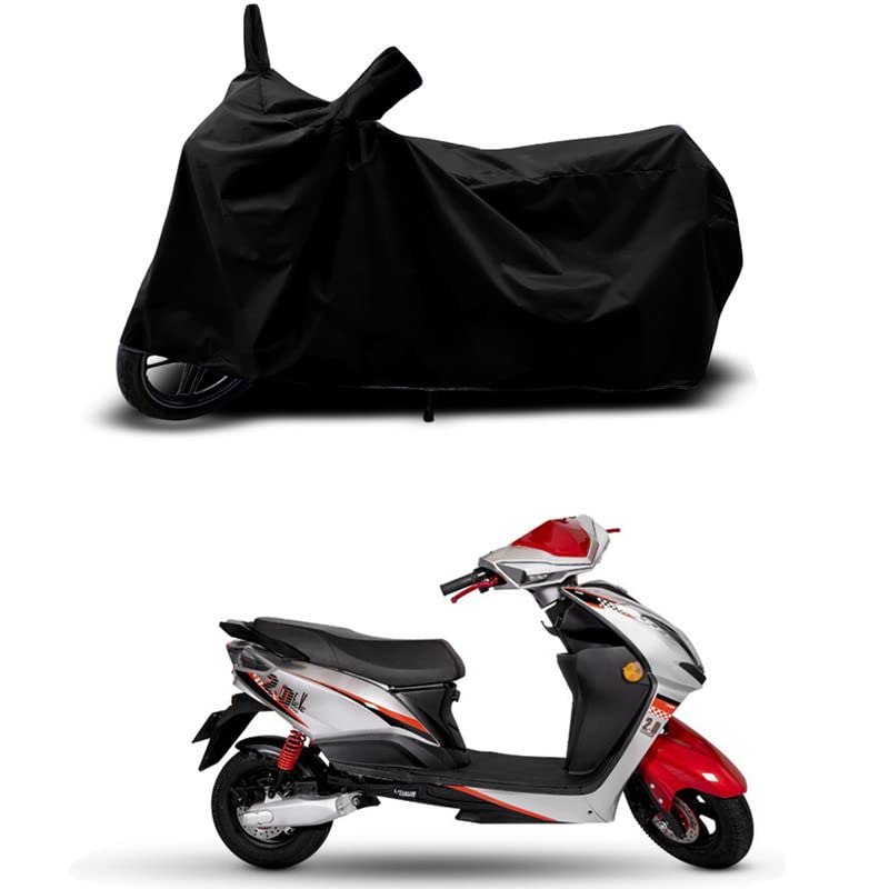 Image of 100% Scratchproof /UV-Rays /Heat Protection /Birds Dropping /Water Resistant /Dust Proof /Waterproof /Full Bike Scooty Two Wheeler Body Cover Compatible for EeVe Xeniaa 2.0 All Varients[Black]