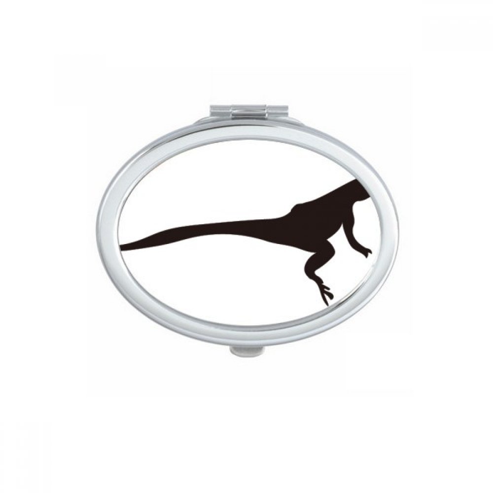 Miroir de poche lion noir portable et petit miroir maquillage main