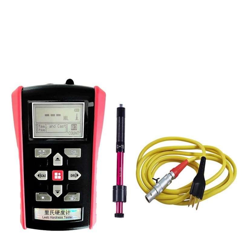 7-in-1 Original Metal Meters Metal Hardness Tester Portable Durometer Portatil Metal Pipe Steel Plate Mould Surface Hardness HRC -Hardness Testing(C-Type Dvice-A)