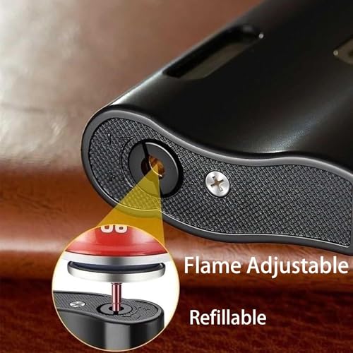 Encendedor de butano resistente al viento soplete recargable para exterior 5