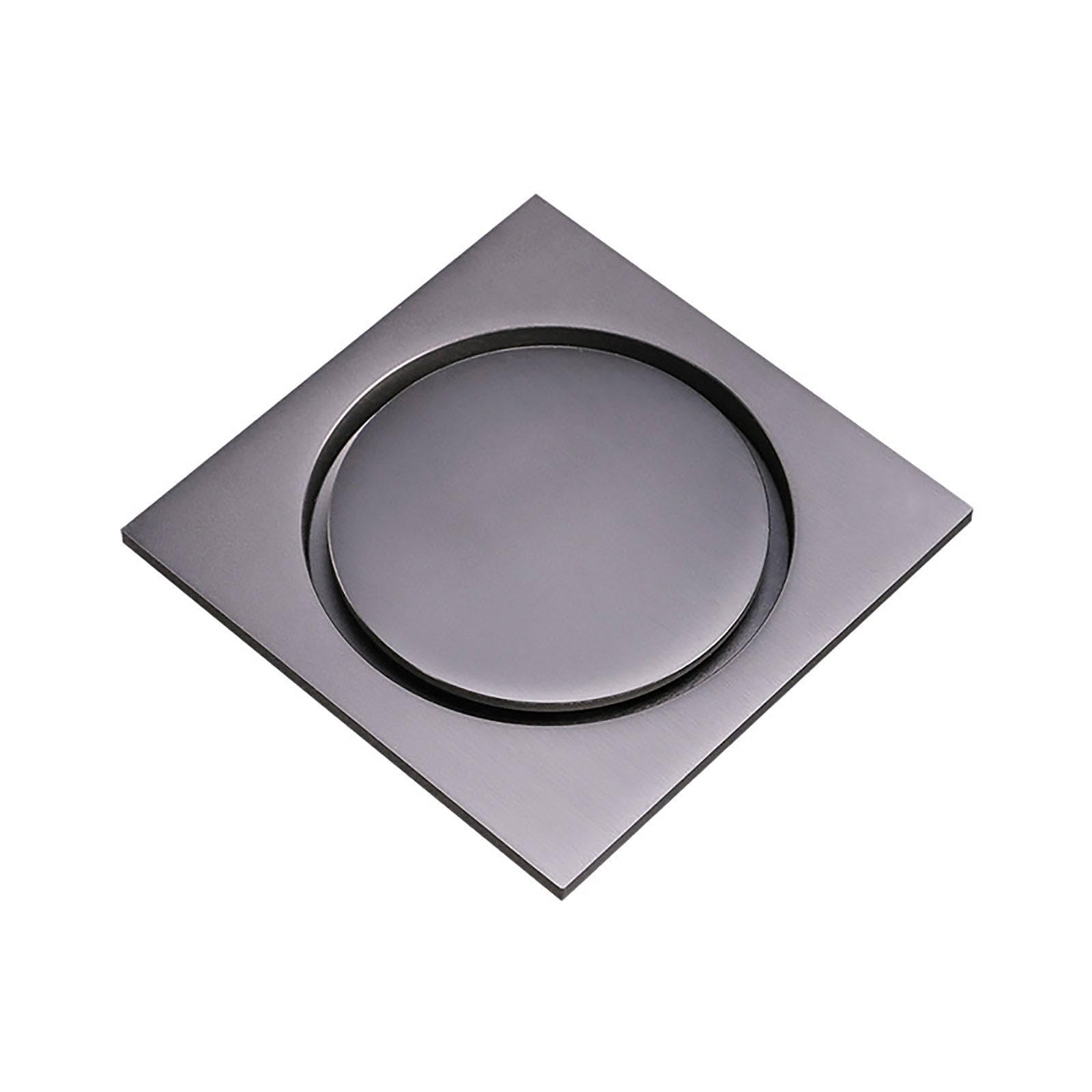 Rejilla Plato Ducha, 100 * 100MM Desague Ducha Drenaje de Piso del Baño Invisible Anti-Olor DesagüE Ducha con Filtro Extraíble Gran Flujo Sumidero Ducha DesagüE De Ducha