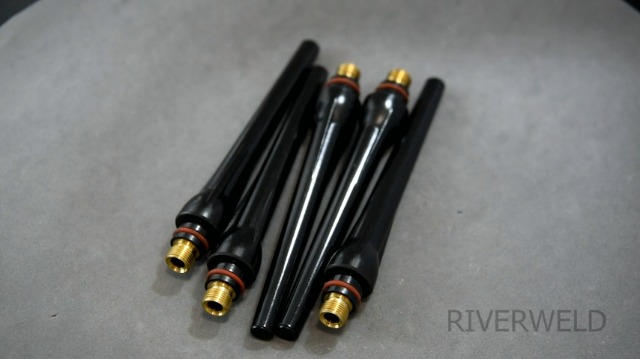 Ricambio Torcia Saldatura WP-17 WP-18 WP-26 5 Tappi Posteriori Lunghi Per Torcia TIG 57Y02 - Compatibili Con WP-17, WP-18, WP-26 Tappi Lunghi TIG RIVERWELD - Foto 2