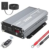 GIANDEL Power Inverter 2000W Modified Sine Wave DC 12V to AC 110V 120V with Wireless Remote Controll