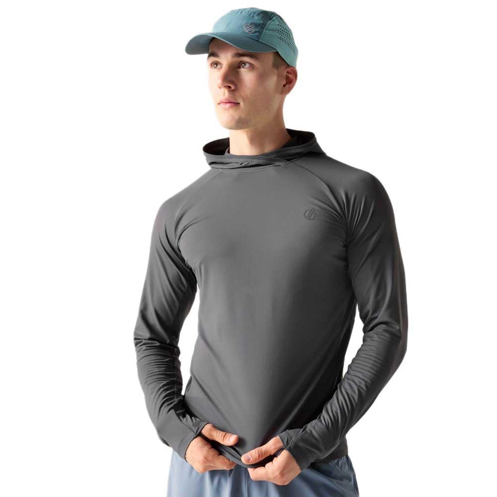 Dare2b Men's Sprint City Running Hoodie, Lightweight Quick Dry Gym Midlayer