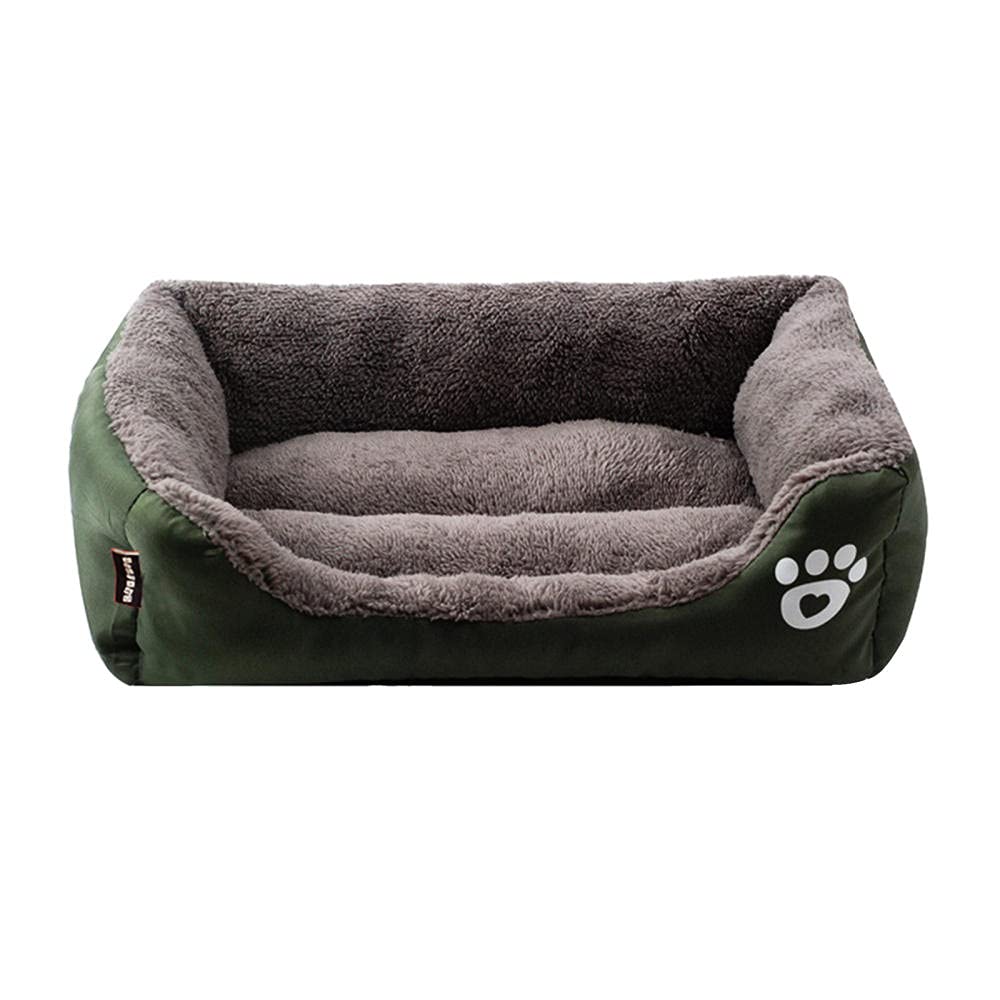 Zoyay Dog/Cat Pets Beds, Dogs Couch Bed Cushion Pet Basket Soft and Cosy Plush Dog Bed, Suitable for Small/Medium/Large Dogs Can be Used Interior, Car, Cages-Dark Green_S