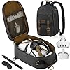 SMRITI Hard Carrying Case Compatible with VR Headsets Virtual Reality and Touch Controllers Accessories, Large Portable Protection Backpack for Travel and Home Storage