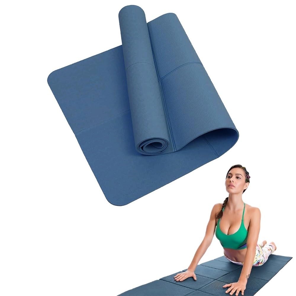 Esterilla Yoga Esteras de yoga antideslizantes y plegables, estera gimnasia, equipo deportivo suave que absorbe los golpes