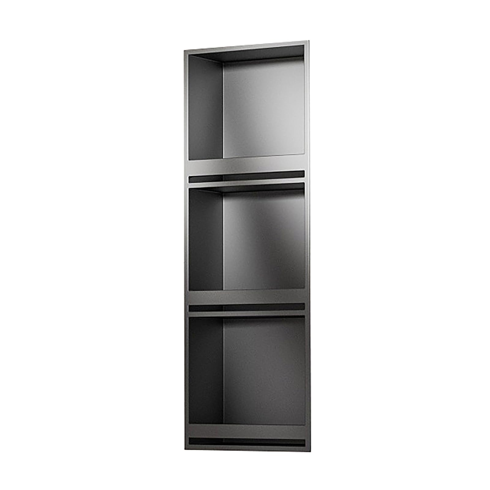 Douche en acier inoxydable 92 x 32 cm avec 3 étagères intégrées pour rénovation Sto Solut