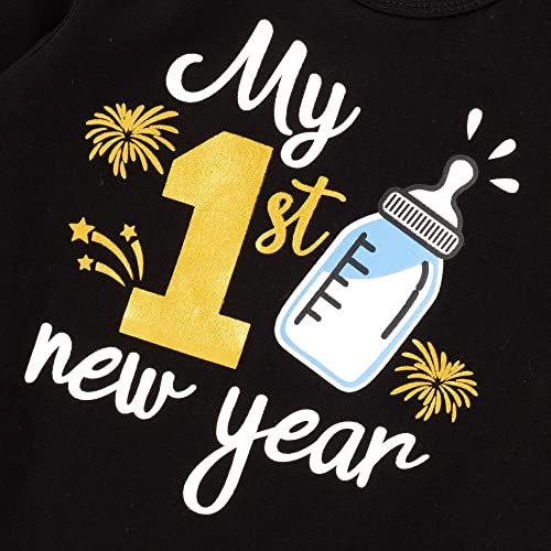 My First 1st New Year Outfit Baby Boy 3PCS Long Sleeve Pant Set4