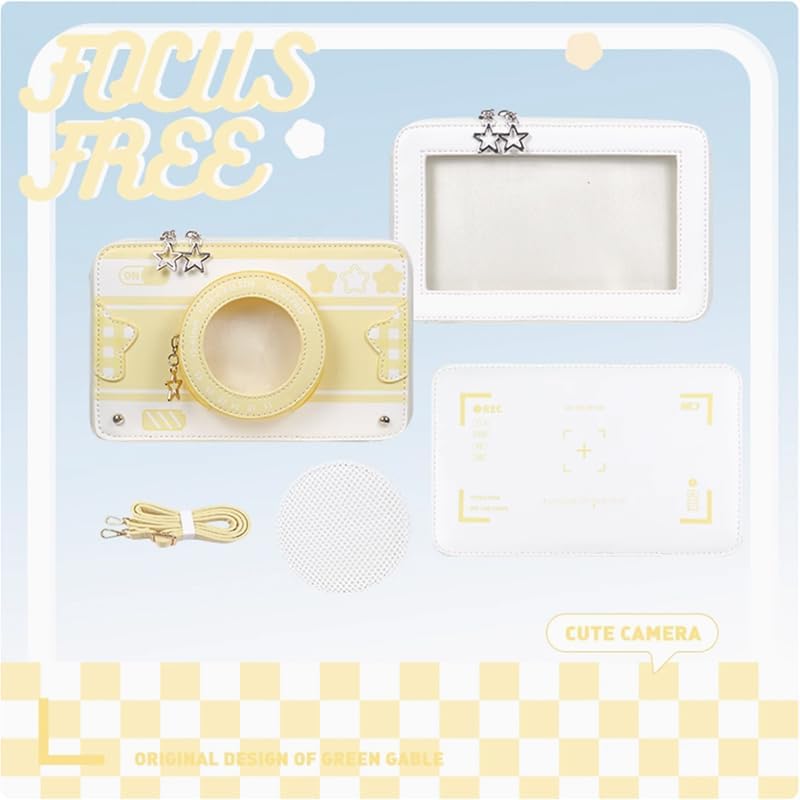 [Green Mountain WallHarara] Camera-Shaped Pain Bag, Clear Bag, Transparent