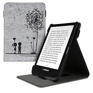 kwmobile hoes compatibel met Pocketbook Touch Lux 4/Lux 5/Touch HD 3/Color (2020) – Hoesje voor ereader in zwart…