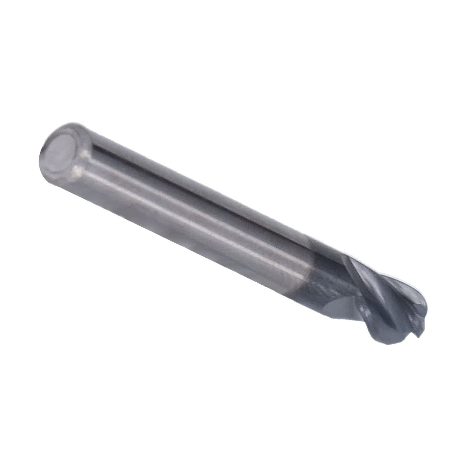 Yosoo Health Gear Fresa de Punta Esférica, Fresa de 4 Flautas de Carburo de Tungsteno, Broca Enrutadora CNC en Espiral para Eliminación Suave de Virutas, Grabado y Corte en Acrílico, PVC, Nailon,