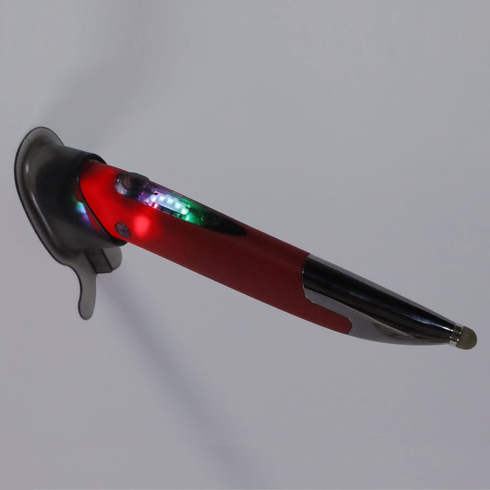 Mouse Ottico con Penna Tascabile Wireless, Bluetooth 2.4G Mouse con Penna Digitale Wireless 2 in 1 Mouse Ergonomico Silenzioso Retroilluminato Luminoso Ricaricabile per PC Laptop Computer(Rosso)