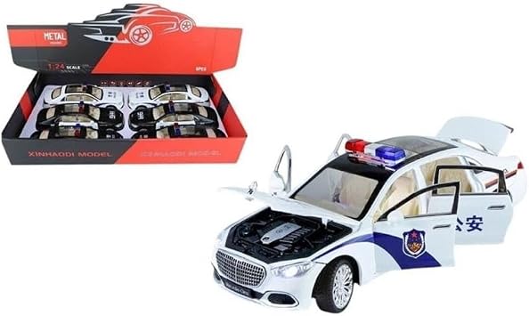 Vardem Kutulu Çek Bırak 1:24 Işıklı ve Sesli Kapıları Açılan MRS Polis Araba