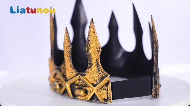 Liatunou Regal King's Crown,Adjustable Royal Crown Prince Tiara