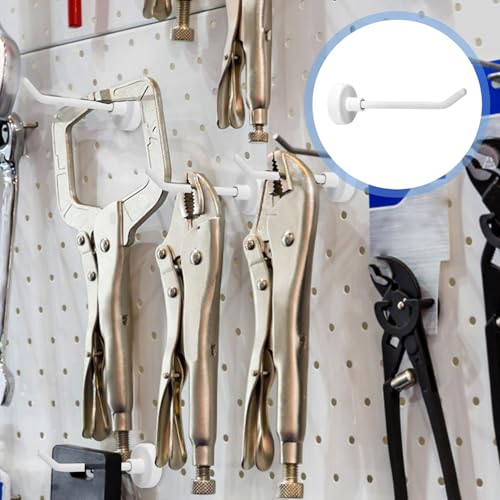 XIHIRCD 6St Magnethaken, 0,77kg 7cm Lang Robuste Magnethaken Stark Magnetische Haken Kreuzfahrt Wandhaken Magnetische Aufhänger für Kreuzfahrtschiff Garage Küche (Weiß)