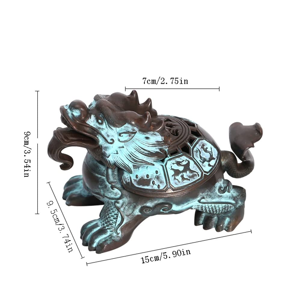 Soporte De Incienso Quemador de Incienso para el hogar, Quemador de Incienso de Cobre Antiguo para Interiores, Quemador de Incienso, decoración Creativa para la Ceremonia del té, Regalo