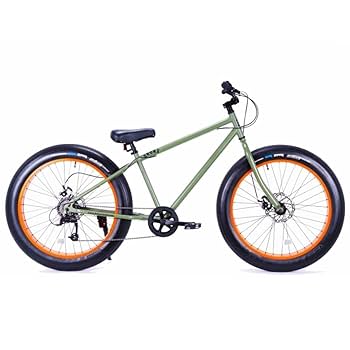 Bronx ブロンクス　ファットバイク　26inchカスタム　7段変速機付き 自転車 BRONX 26BRONX-DD マットグレー×レッドリム 7段変速