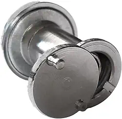 Visor Olho Mágico Timmer Curto Cromo Acetinado 200º com Tampa - 97771