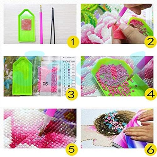 Image of Diamond Painting Kit, 40x30 Cms, Full Drill, 5D Crystals, Home Wall Decor Gift Set (Sun Flower J40002)