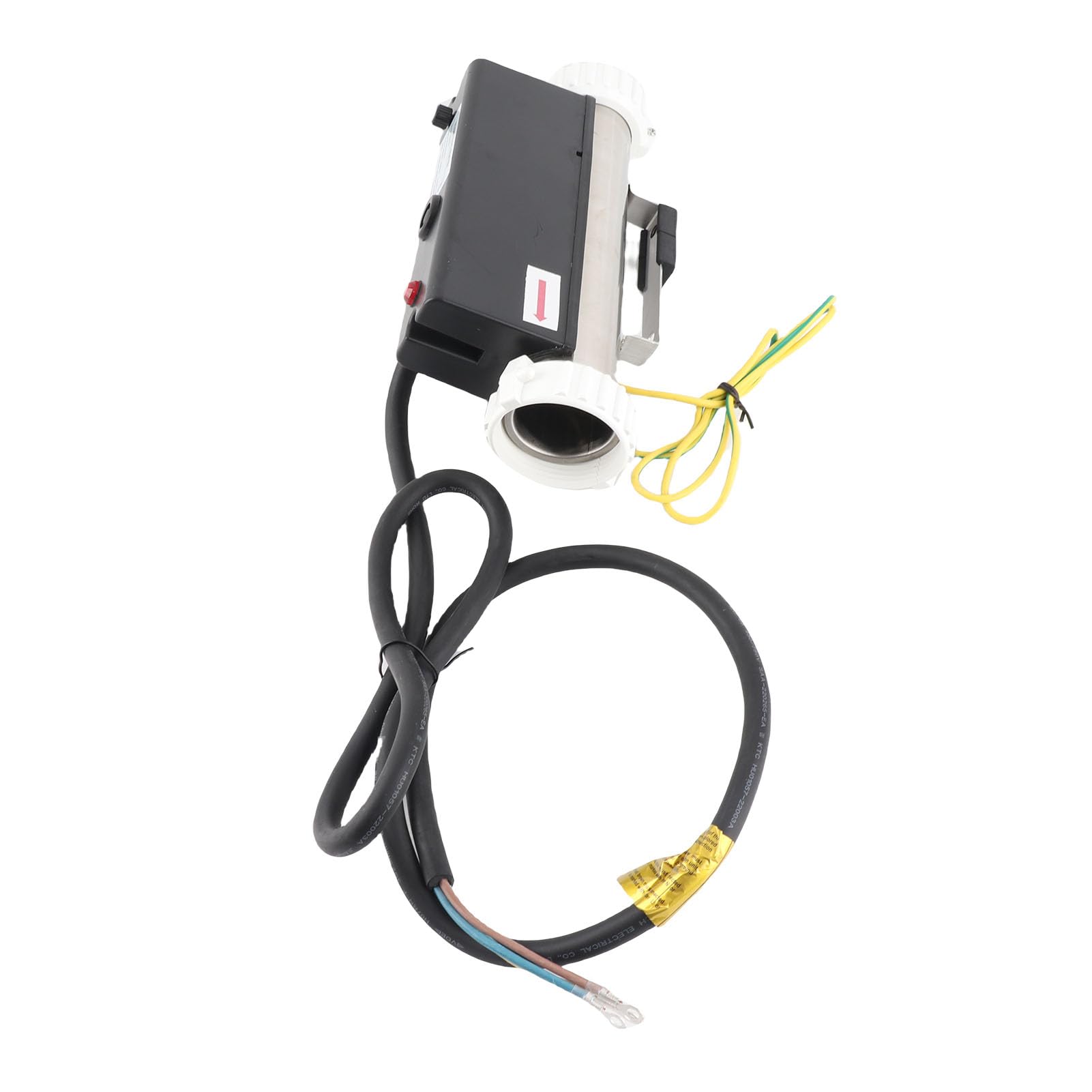 Calentador de Piscina, Calentador Eléctrico para con Control de Temperatura e Interruptor de Protección contra Altas Temperaturas para SPA, Bañera y Piscina. Termostato (3KW)